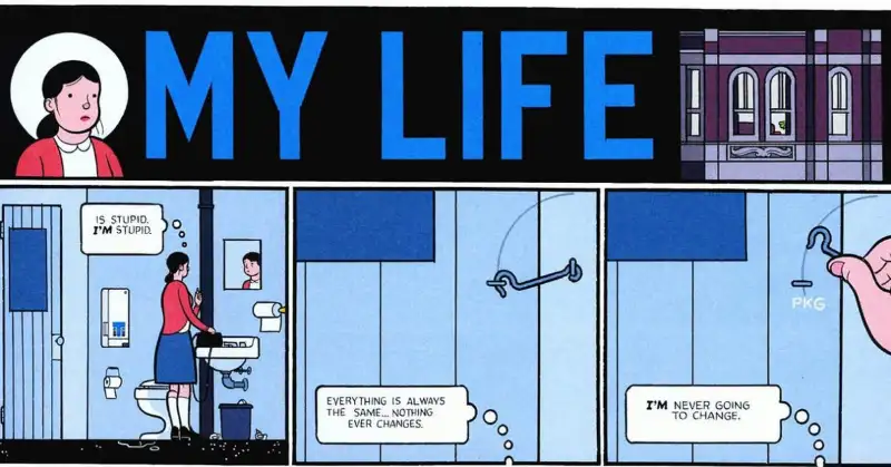Philosophy Comics in Action: Panels from Building Stories by Chris Ware