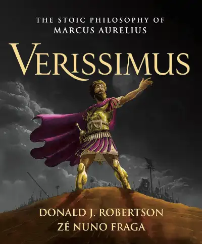 Verissimus graphic novel cover by Donald Robertson, the visual approach to Stoic philosophy books